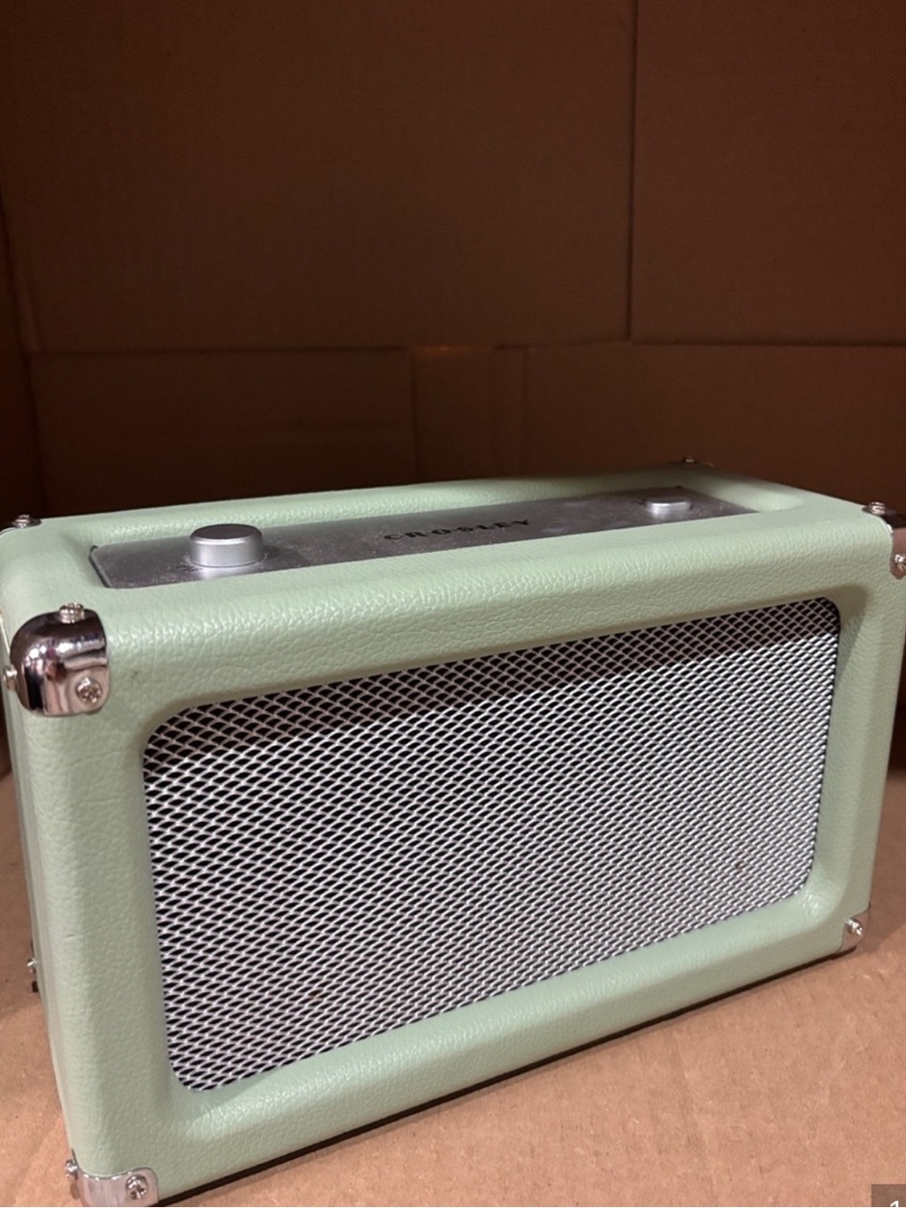 Crosley Retro Portable Bluetooth Speaker in Mint Green